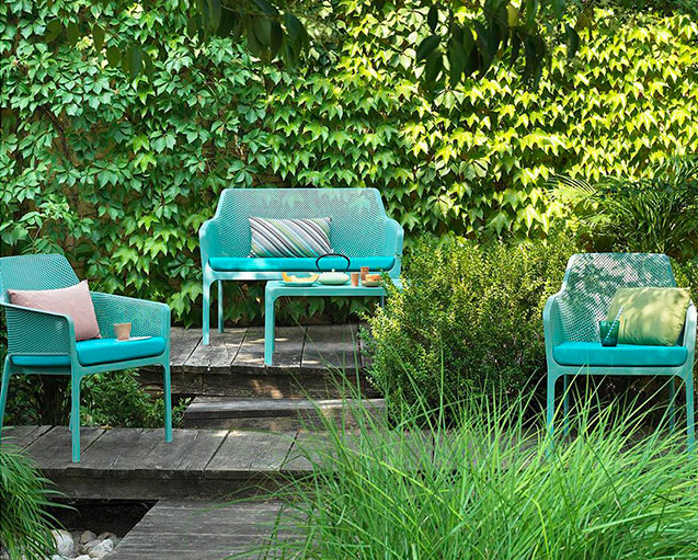 sofas jardin terraza piscina malaga