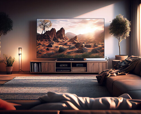 distancia ideal television a sofa