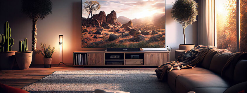 distancia ideal television a sofa